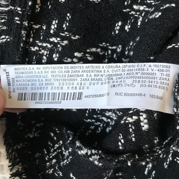 Zara Woman short sleeve tweed top  - S - Picture 9 of 9